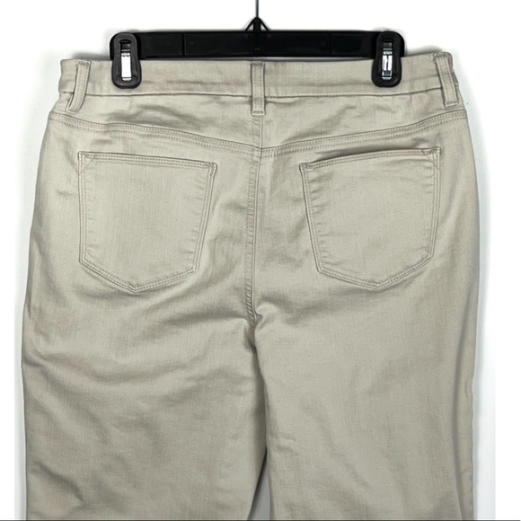 Chico’s Cotton Stretch So Slimming Ankle Pants Women’s  Beige Tan Sz: 1 (M/8) - Picture 4 of 13